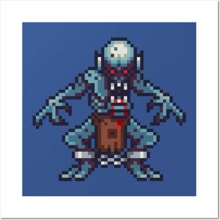 Ghoul pixel art Posters and Art